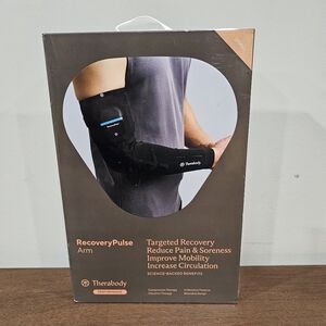 Therabody RecoveryPulse Arm Small Compression Sleeve Vibration Therapy Germanium